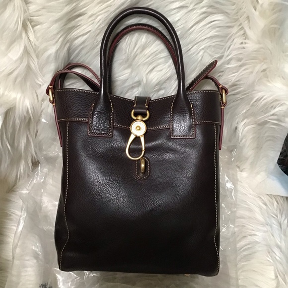 Dooney Florentine Leather North south bucket tote - Picture 4 of 16